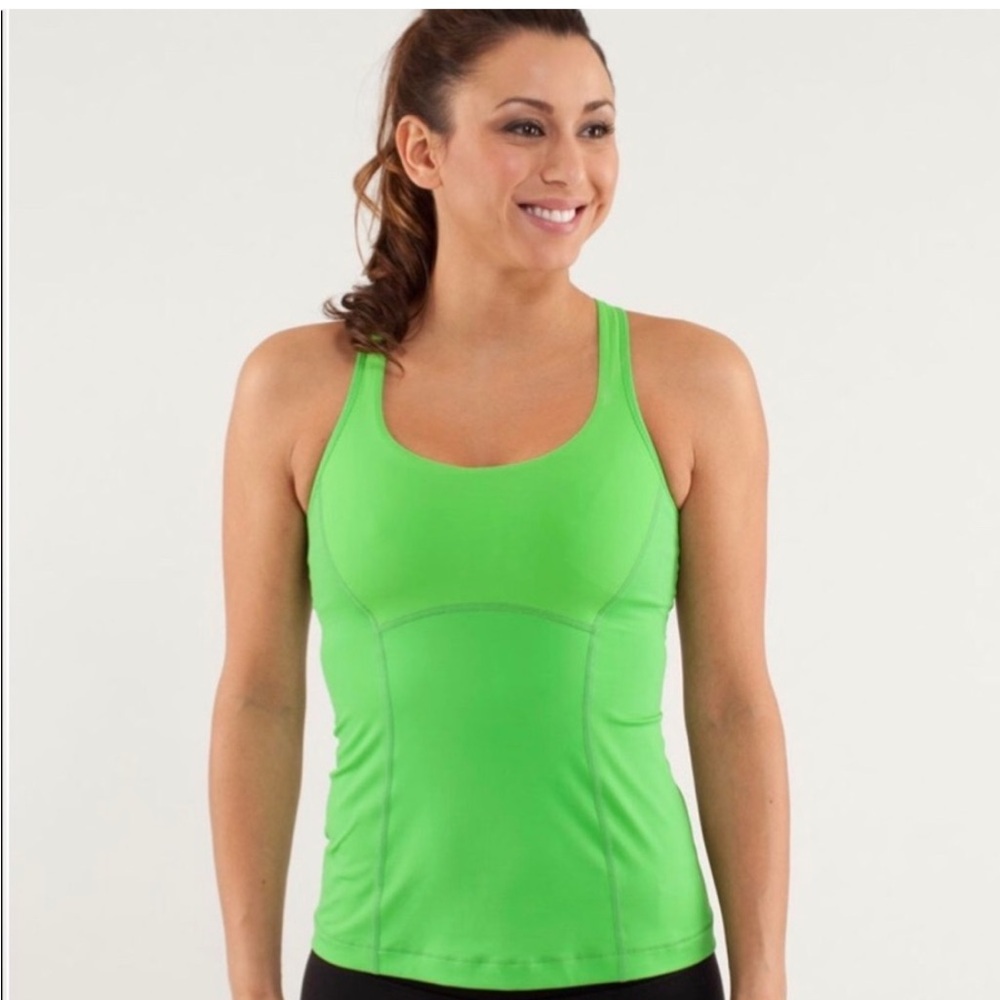 Lululemon Run:‎ Pace Tank – Green – Size 8 💚🏃‍♀️